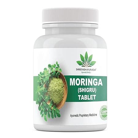 Buy SHREEYASH AYURVEDA 'S Moringa Tablet, Drumstick leaf Tablets | 60 ...
