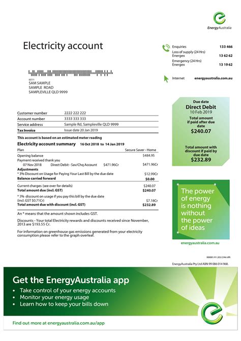 Billing Guide - Electricity Bill Explained | EnergyAustralia