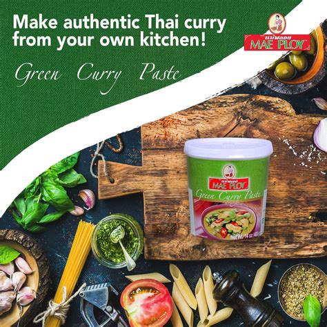 Snapklik.com : Mae Ploy Green Curry Paste, Authentic Thai Green Curry ...