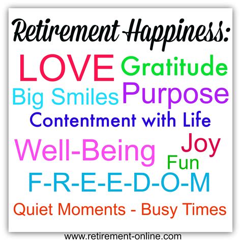 How to Retire Happy...