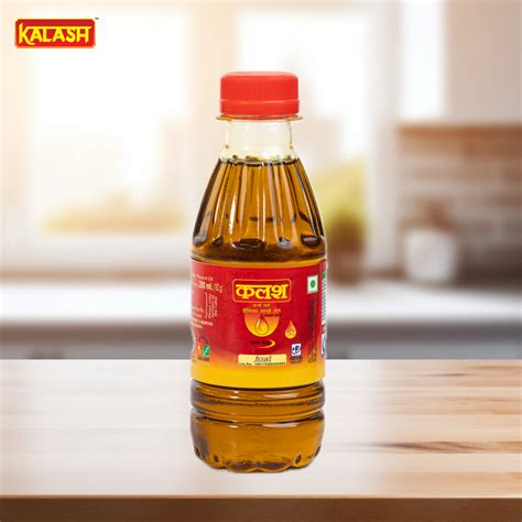 Kalash Kachi Ghani Pure Mustard Oil, 200ml PET Bottle – Kalash Oil