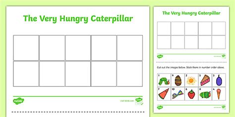 Themed Cut and Stick Number Ordering Sheets 1-10 to Support Teaching on The