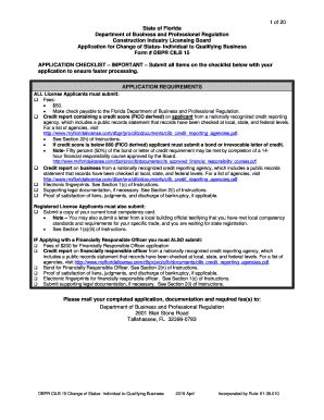 2019-2026 Form FL DBPR CILB 15 Fill Online, Printable, Fillable, Blank ...