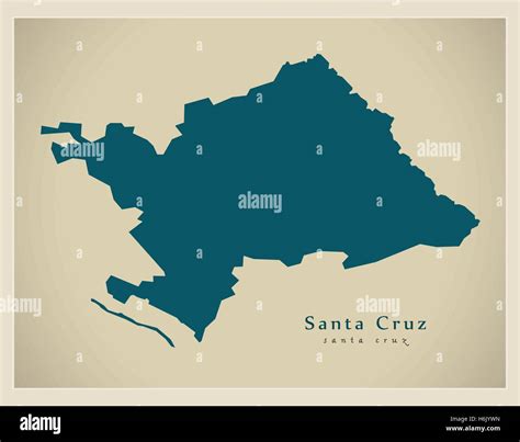 Santa cruz county map hi-res stock photography and images - Alamy