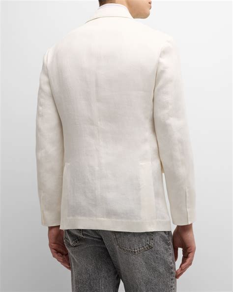 Brunello Cucinelli Men's Exclusive Linen Sport Jacket | Neiman Marcus