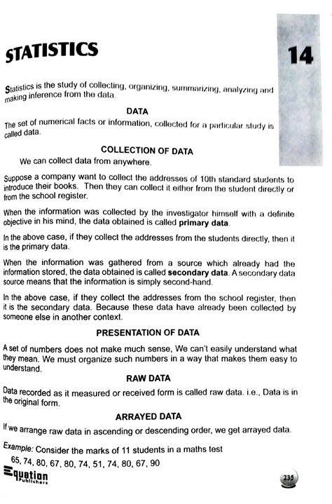 Statistics Full Notes - STATISTICS 14 CtisticS is the study of ...