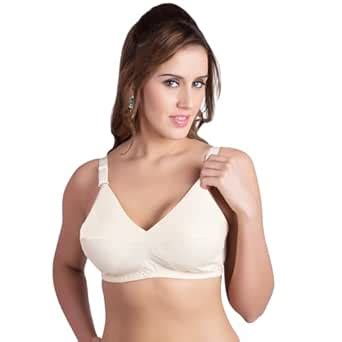 Buy SOUMINIE - Plus Size Bra - 100% Cotton - Minimiser - Seamed - Full ...