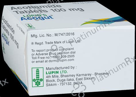 Acogut 100mg Tablet 15s | Uses, Price & Substitutes