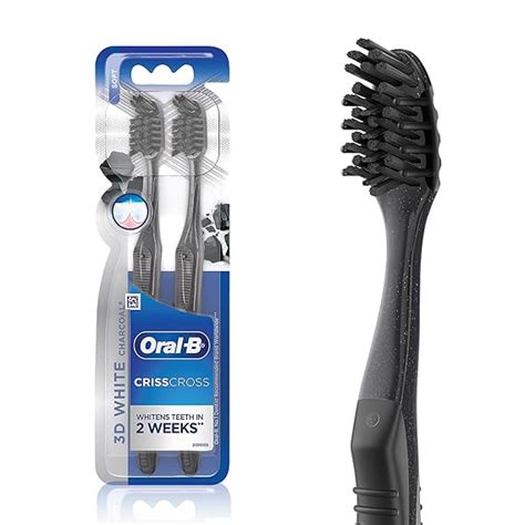 Buy Oral-B 3D White Charcoal Soft Manual Toothbrush For Adults, Whitens ...