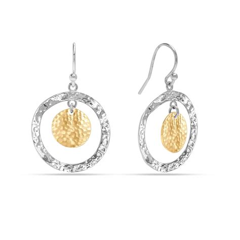 LeCalla - Buy 925 Sterling Silver Two-Tone Classic Double Dangling ...
