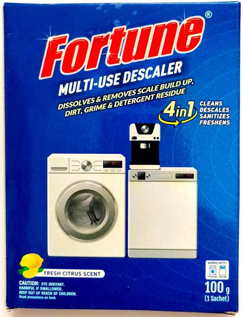 Fortune Descaler Powder for Washing Machines and Dishwashers - Pack of ...