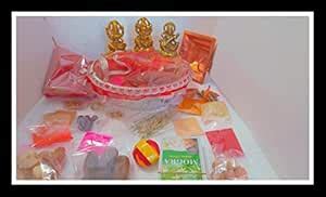 Aditya Shopping Goddess Laxmi & Lord Ganesh Pooja Samagri Kit for ...