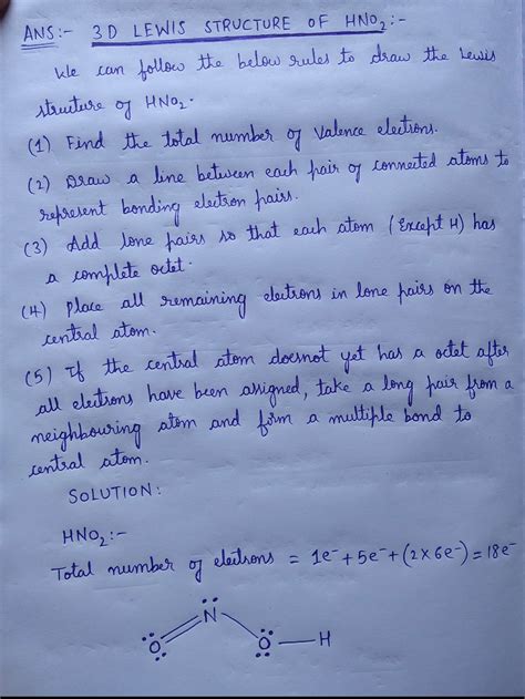 Hno Lewis Structure Shape