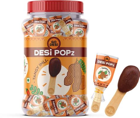 GO DESi Imli Pop Tamarind & Jaggery|DigestiveTangy Imli Candy|Lollipop ...