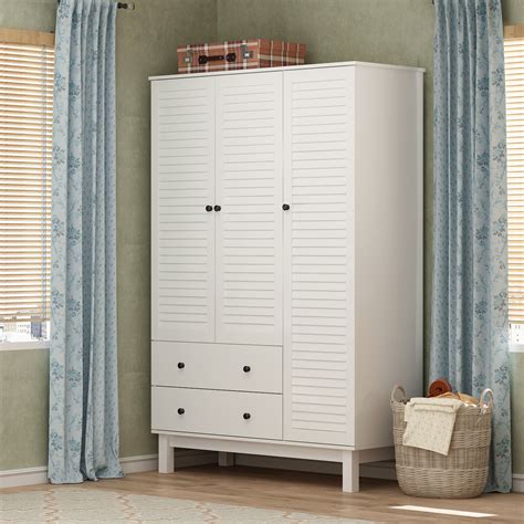Latitude Run® Solid + Manufactured Wood Armoire | Wayfair