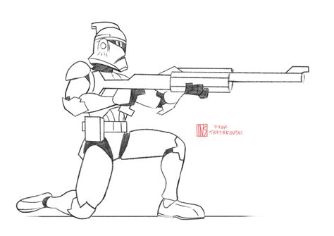 Image result for +Clone War Trooper Drawing Tutorial