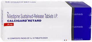 Calcigard Retard 20 MG | Order Calcigard Retard 20 MG Tablet Sr Online ...