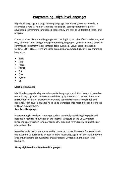 Image result for Example of High Level Programming Language Code