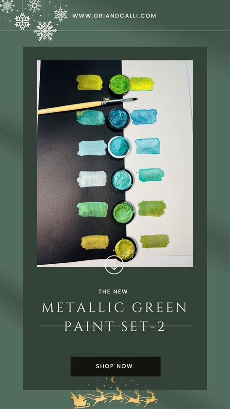 Metallic green shimmer set -2 – Oriandcalli