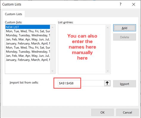 Image result for Guide for Creating Lists in Excel