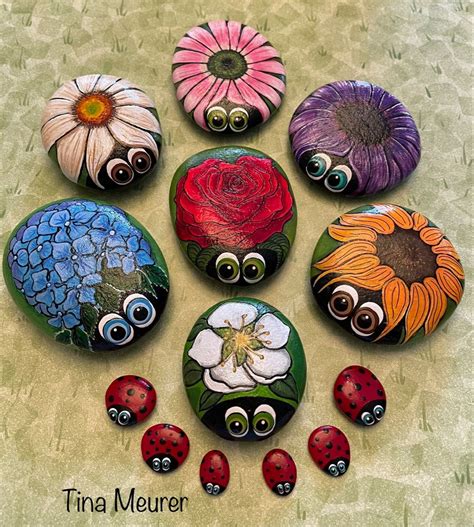 Ladybug Painted Rocks - Fun and Creative Art Project