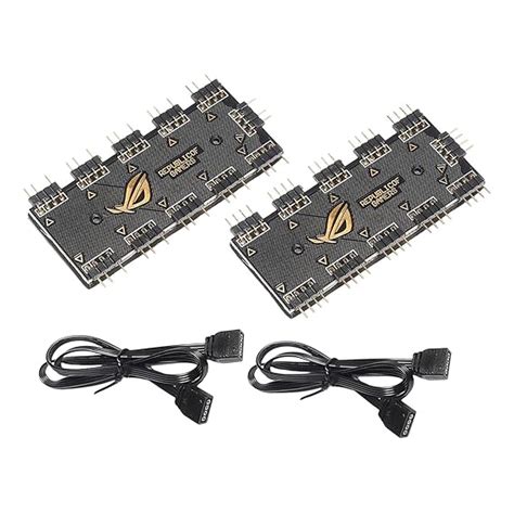 Computer Fan RGB Hub Computer RGB Hub RGB LED Splitter Hub for Computer ...