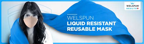 Welspun Health Liquid Resistant Anti- Bacterial Reusable Face Mask - 2 ...
