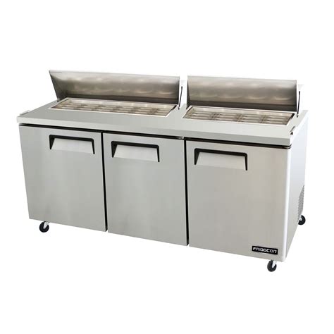 FSU-72-30M Three Door Mega Top Refrigerated Salad/Sandwich Prep Table ...