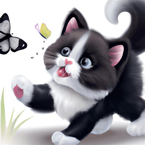Cute Tuxedo Kitten