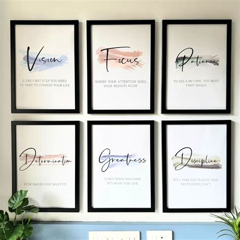 Daily Positive Reminders Wall Art (Framed) – My Kids Wall