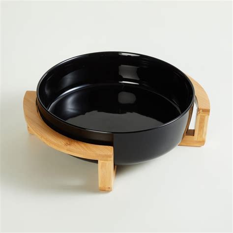 Buy Chef Special Ceramic Serving Dish with Wooden Stand - 2L from Home ...