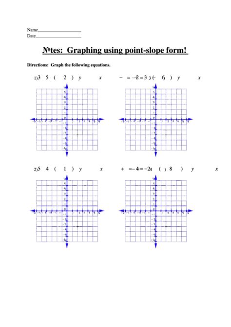 Graphing Using Point-Slope Form 的图像结果