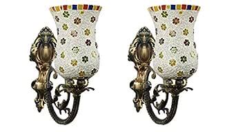 AUK New Antique Decorative Unique Design Glass Wall Pendant Light Lamp ...