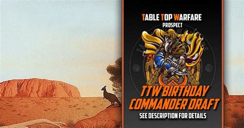[PROSPECT] Magic The Gathering - TTW Birthday Commander Draft, Table ...