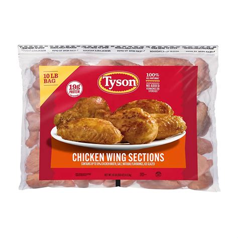 Tyson Frozen Chicken Wing Sections 10 lbs | BJ's Wholesale Club