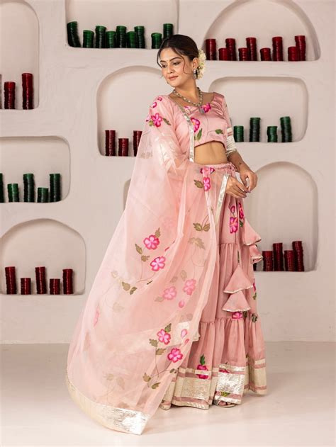 Zoka Handpaint Lehenga Set – OneWe India