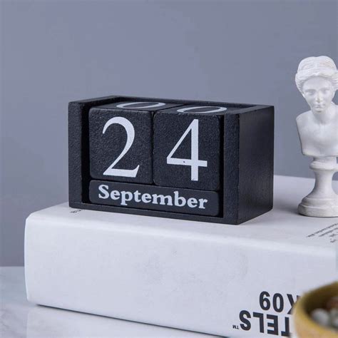 Wooden Block Calendar Set, Desk Calendar Set, Tier Tray Decor ...