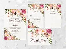 printable wedding invitation suite deer antler pink floral bohemian floral wedding invitation printable pink floral printable wedding invitation suite deer antler pink floral bohemian floral wedding invitation printable pink floral