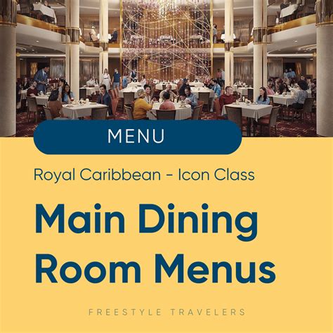 Updated NEW - Royal Caribbean Menus with Prices & PDF — Freestyle Travelers