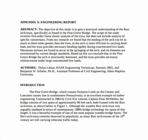 Image result for Example of an Engineering Report