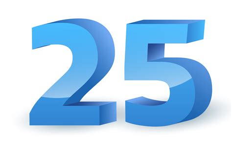 25 Number Download, Clipart, Graphics Transparent PNG
