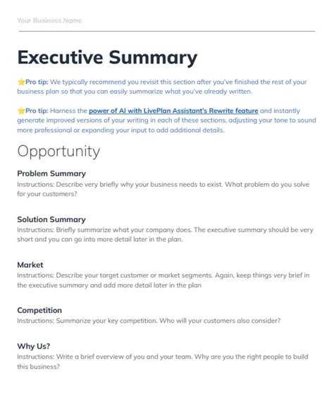 18 of My Favorite Sample Business Plans & Examples For Your Inspiration ...