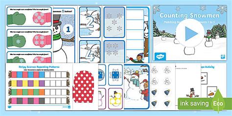 👉 EYFS Nursery Maths Activity Packs: Winter - Twinkl