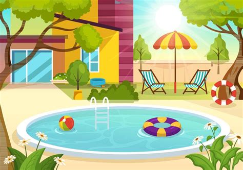 Swimming Pool Cartoon 的图像结果