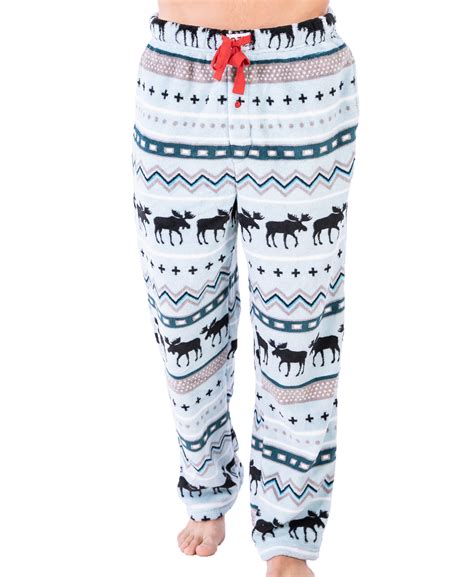 Winter Moose Men's Fleece PJ Pants