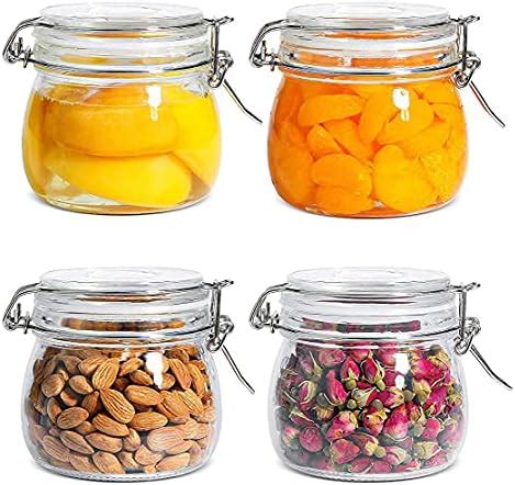 Kilner Est 1842 Premium Glass Clip Top Spice Jars With Airtight Lid For ...