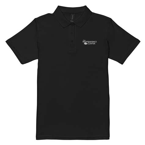 Women’s Black Polo Shirt - The Independence Center