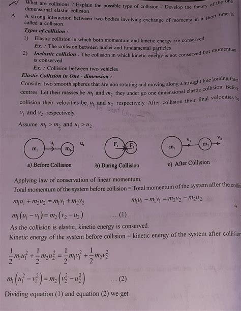 what are elastic collisions - Brainly.in