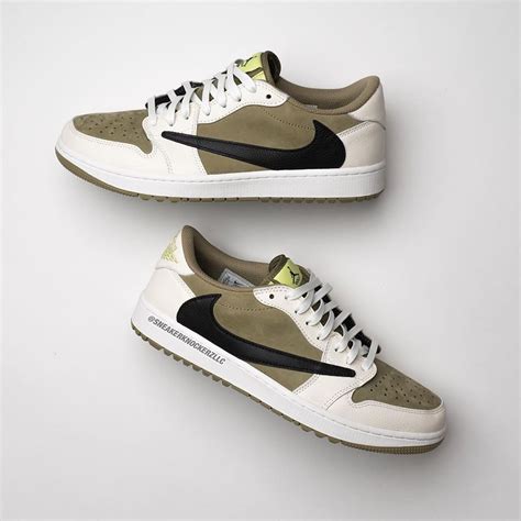 Travis Scott Air Jordan 1 Low Golf Olive FZ3124-200 | SneakerNews.com
