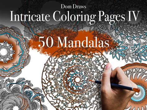 50 PAGES Adult Coloring Pages | Original Intricate Mandala and Patterns ...